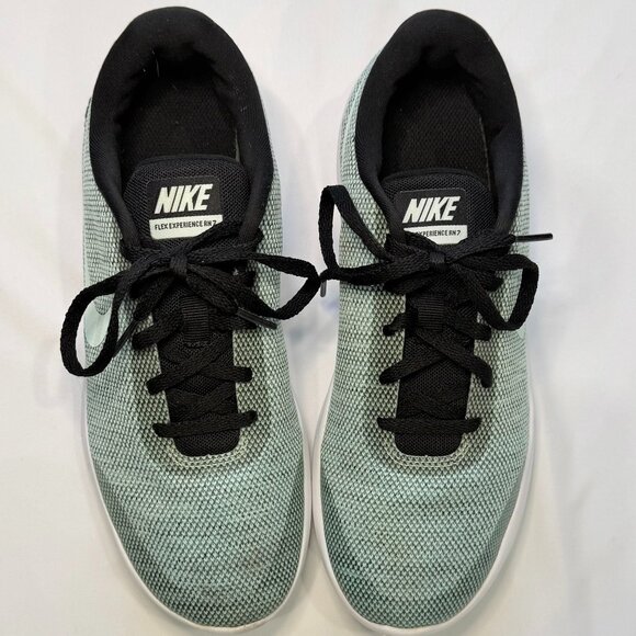 Nike Flex Experience RN 7 Women’s Running Shoes | Teal Black White | Size 9 - Picture 8 of 9